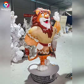 景观小品雕塑卡通动物门店商场美陈欢迎摆件户外园林庭院装饰模型
