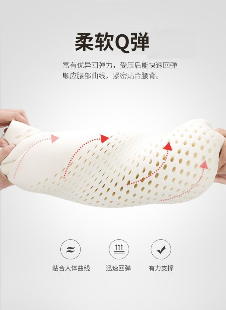 Cross-Border Car Headrest and Lumbar Support, Driver's Long-Sitting Lumbar Cushion, Car Neck Pillow, Driving Lumbar Support Wholesale