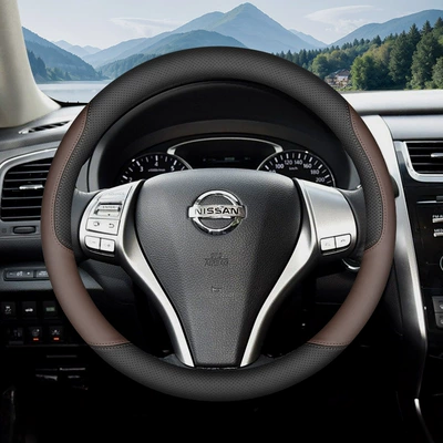Sunshine Liwei Steering Wheel Cover – Steering wheel cover - round-black-brown-ultra-thin-model-default