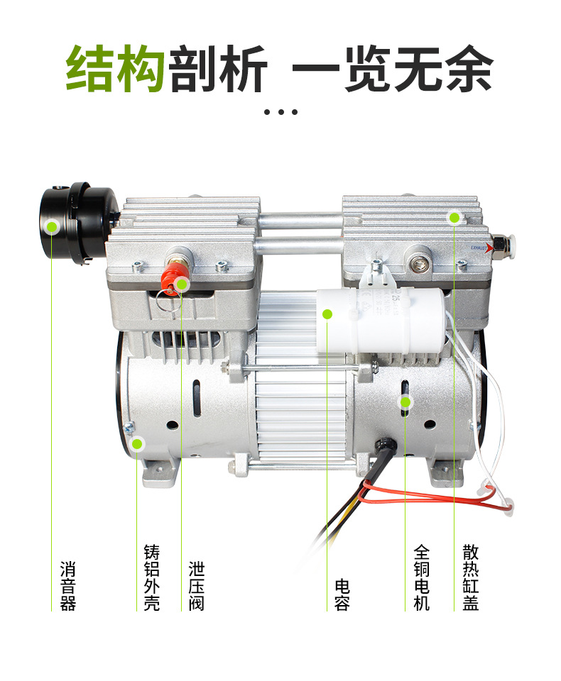 Lihao Electromechanical Oil-Free Air Compressor Ol750 High Power Compressor Head Pump Automation Equipment High Flow