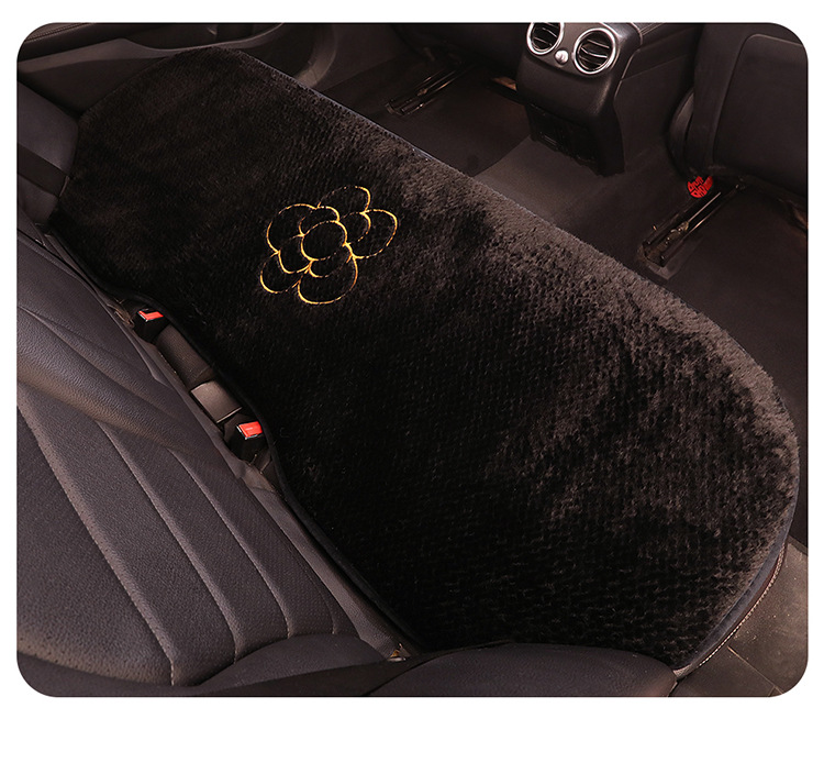 New camellia 12v electric heating car seat cushion USB size car universal single five winter plush cushion