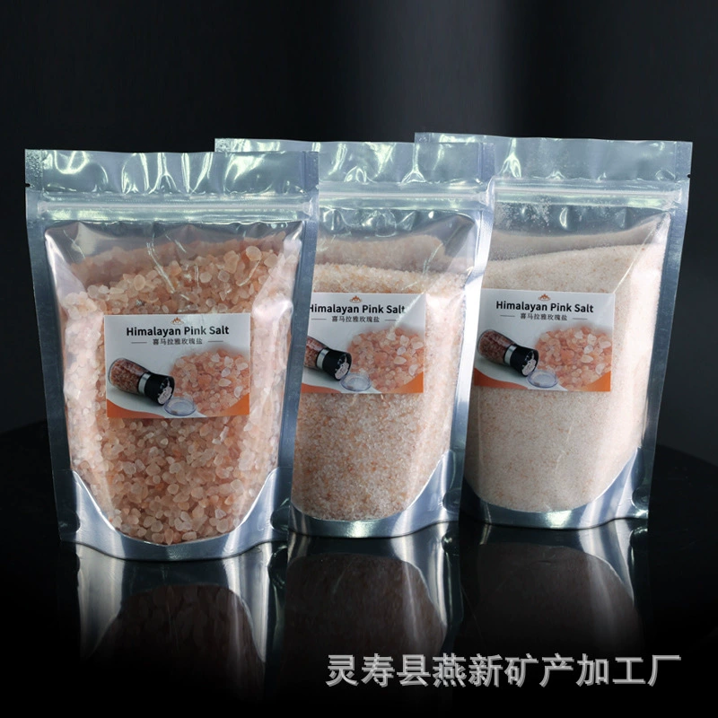 Источник от имени производителя красной соли импортная соль гималайской розы соль грубая соль розовая соль 500 г/мешок минеральной соли