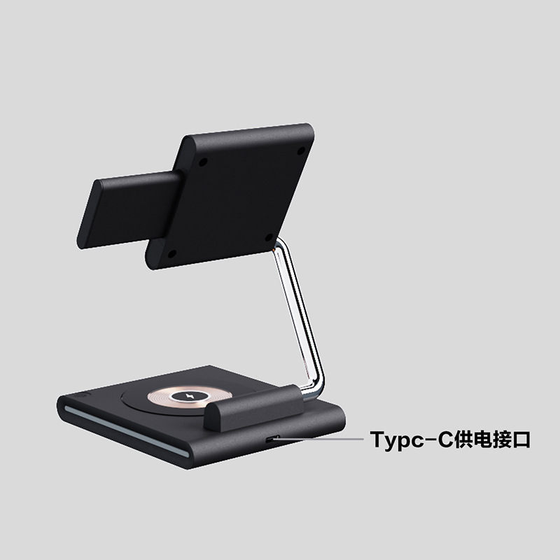 Cargador inalámbrico 3 en 1 – base magnética 15W para móvil, auriculares y reloj