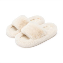 跨境女式拖鞋记忆泡沫卧室毛绒舒适人造毛内衬防滑鞋底时尚礼品鞋