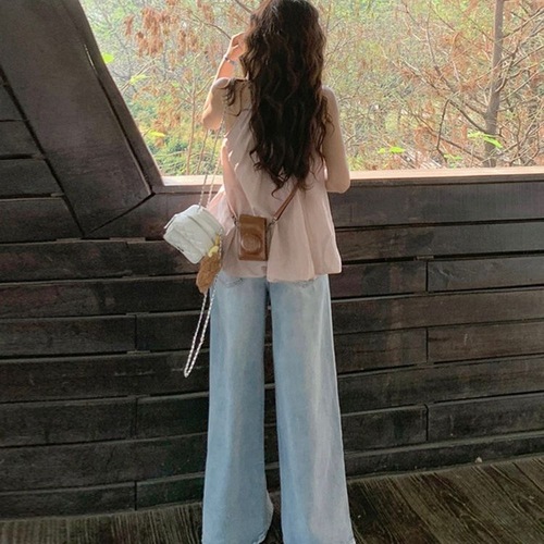 Gentle Wind Strap Bow Tie Hanging Collar Women's 2025 Summer Fashion Texture Bouquet Hem Sleeveless Top