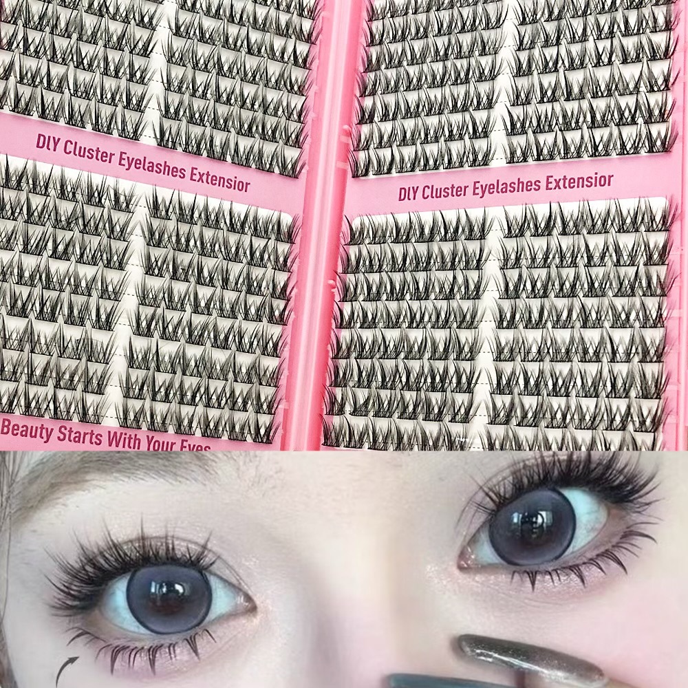 Transfronterizas pestañas falsas 30 - 100D comercio exterior caja de pestañas gruesas con pinzas de pegamento conjunto de pestañas falsas
