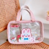 Cosmetic bag, handheld shoulder bag, capacious brand cute waterproof storage bag for traveling PVC