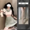Image set+white net socks