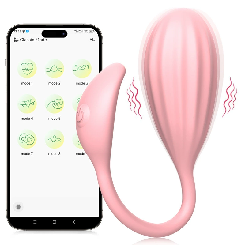 Wearable Vibrating Egg APP Wireless Remote, 9 modes, pink (wearable stimulator)