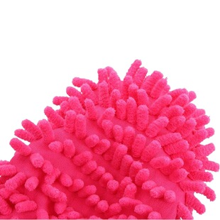 Factory supply chenille shoe cover lazy mopping shoe cover cleaning mopping slippers wholesale color random one pack