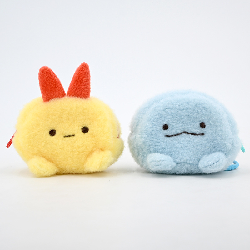 Best-selling wholesale Sumikko Gurashi shrimp and water dragon earphone case, small storage bag, plush toy, doll, and pendant