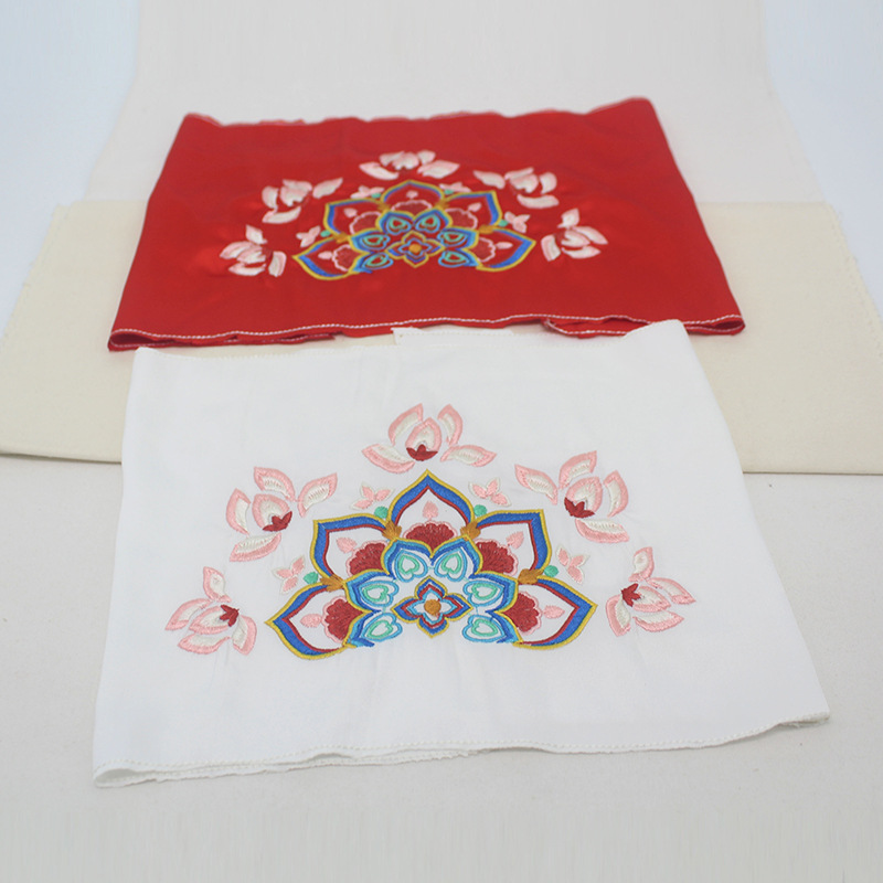 [唐风1款]  宝相花敦煌团花汉服裙头腰头绣花诃子裙抹胸刺绣辅料