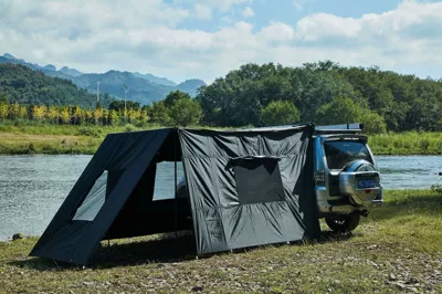 Avtomobil yan çətirləri – vinyl canopy camping tent - aluminum-box-with-light-side-cloth-with-window-2-main-cloth-1-1625
