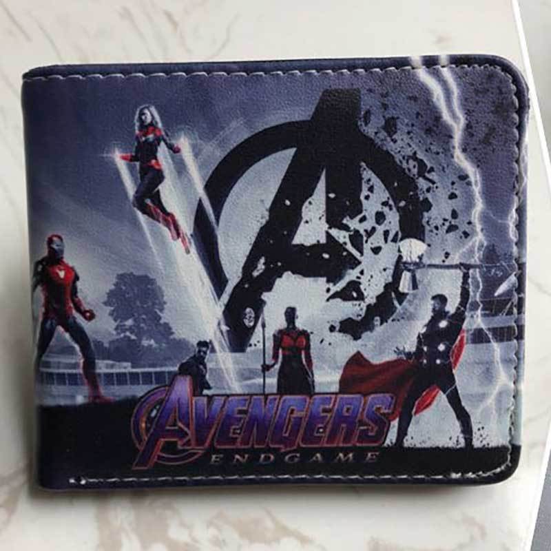 Superhéroe de dibujos animados anime periférico corto Niños estudiante masculino y femenino Cartera de dibujos animados cartera titular de la tarjeta