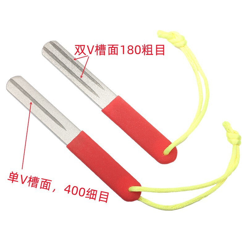 Hook Grinding Stone Super Hard Diamond Grinding Stone Hook File Hook Grinder Camping Outdoor Mini Knife Grinder Cordless