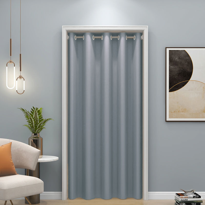 Velvet Hemp Door Curtain Cross-Border E-Commerce Dedicated to Punch-Free Door Curtains Door Privacy Corridor Door Curtains Partition Curtains Wholesale