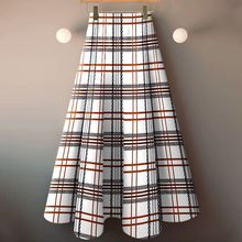 中长裙半身裙女装新款洋气印花漂亮大摆裙显瘦垂感遮肉过膝高腰裙