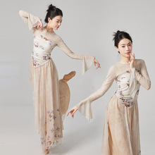 古典舞水墨蝴蝶身韵纱衣中国舞古典舞练功服演出服套装