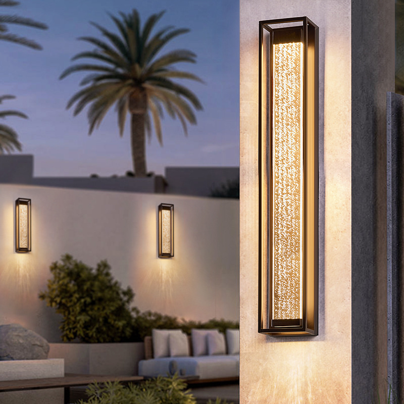 Outdoor Wall Lamp, Villa Courtyard Exterior Wall Lamp, Solar Waterproof Strip Lamp for Both Sides of the Main Door, Balcony Crystal Door Sign Lamp Outdoor Wall Lamp, Villa Courtyard Exterior Wall Lamp, Solar Waterproof Strip Lamp for Both Sides of the Main Door, Balcony Crystal Door Sign Lamp