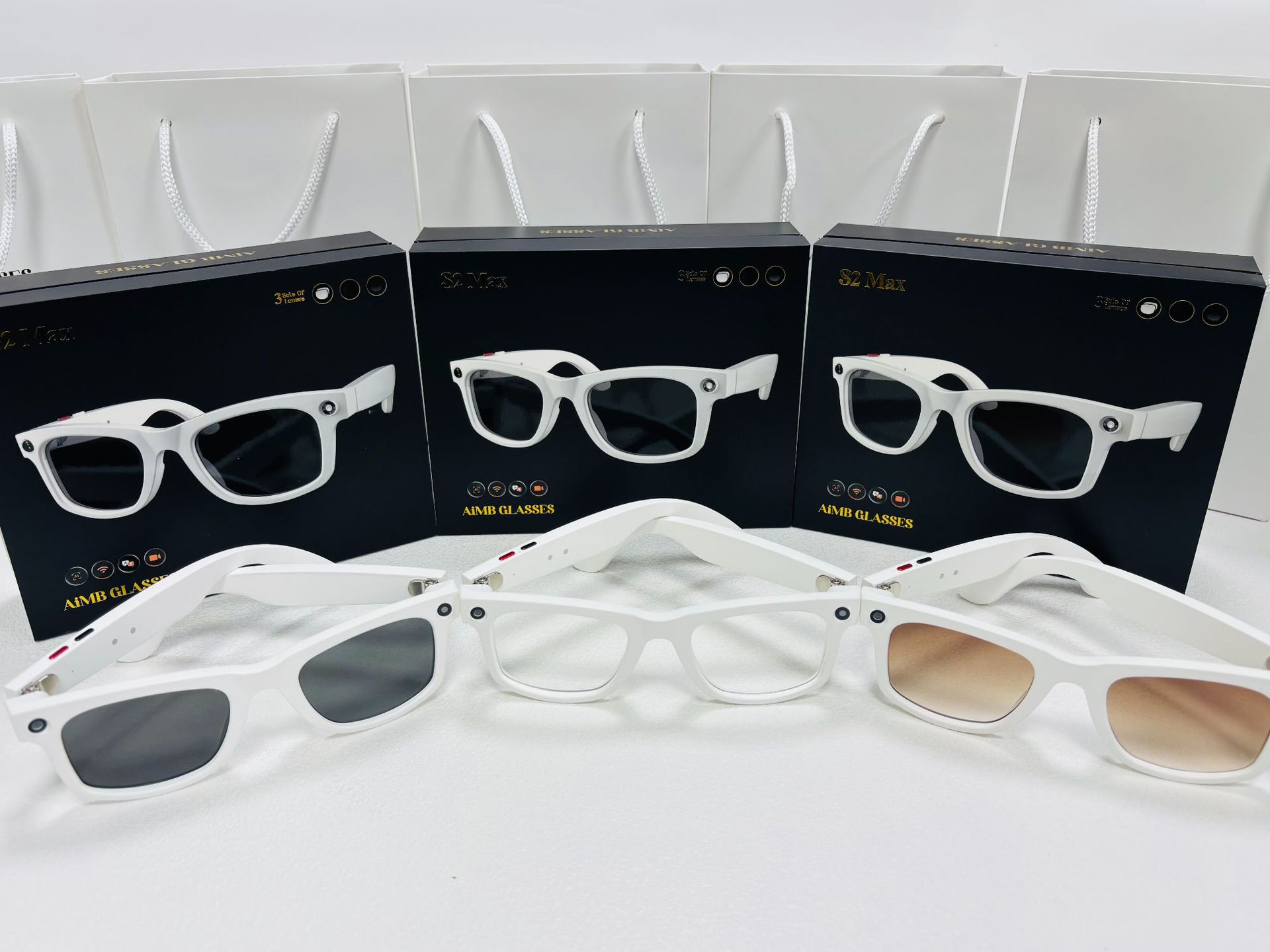 AIMB-S2 (negro, 3 tipos de lentes)