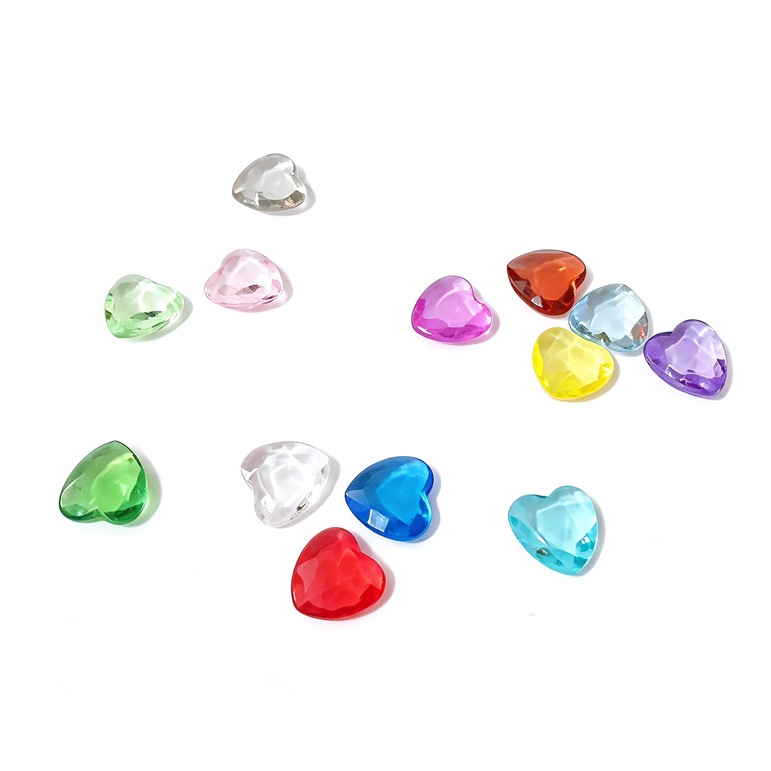 Cristales de Estrás en Forma de Corazón Coloridos Populares en Amazon para Decoración de Bodas, Materiales de Acrílico para Manualidades image 7