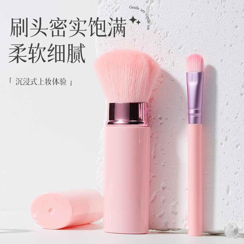 LMLTOP cepillo de maquillaje 2 paquetes de polvo de pintura extensible base cepillo de sombra de ojos conjunto de cepillo LLT29