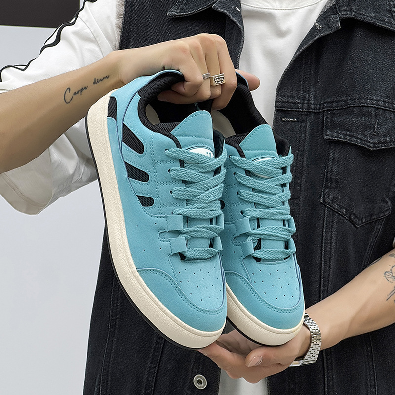 Men's Sneakers 2025 Summer New Retro Trendy Men's Casual Trendy Shoes All-match Bread Low-top Casual Skate Shoes for Men