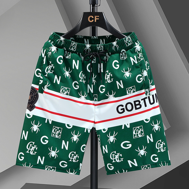 Sommarstrandbyxor för män, avslappnade löpar- och sportshorts, 5-punkts byxor med raka ben för män_voghion.com