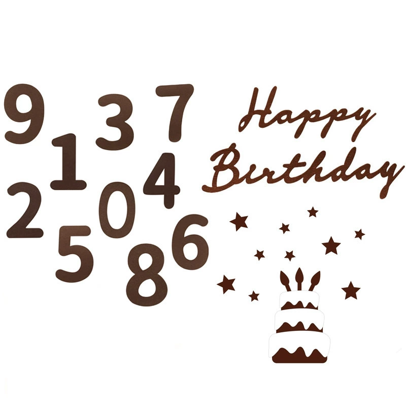 Трансграничная маленькая красная книга для детей войлок нетканые цифры с днем рождения буква тянет флаг ins годовалая вечеринка