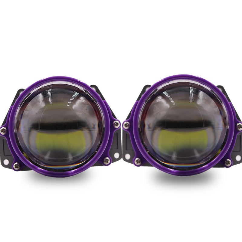 Fábrica transfronteriza nueva lente láser P01 faro de automóvil lente bifocal luz blanca súper brillante modificación de luz de automóvil