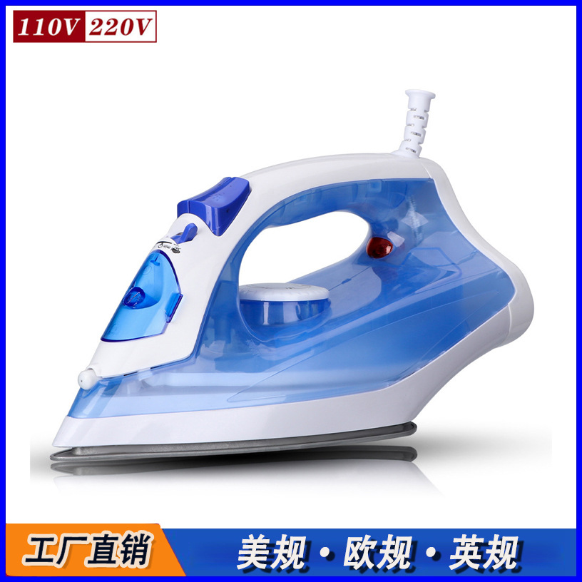 Plancha de vapor doméstica 110V/220V, gran potencia, portátil, apta para ropa y uso diario.