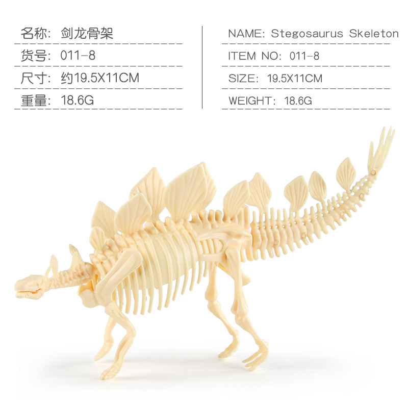 011-8 Stegosaurus esqueleto 18,6G