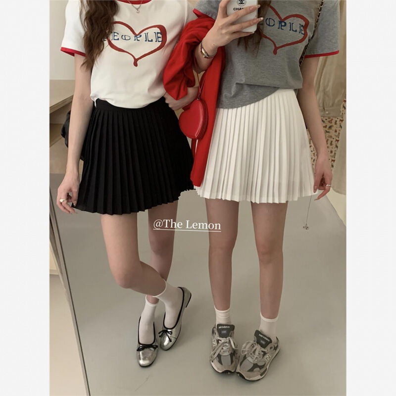 Hot Girl Elegant Pleated Skirt Women's Summer High Waist Slimming All-match Small A- line Skirt Anti-slip Short Skirt Hot Girl Elegant Pleated Skirt Women's Summer High Waist Slimming All-match Small A- line Skirt Anti-slip Short Skirt