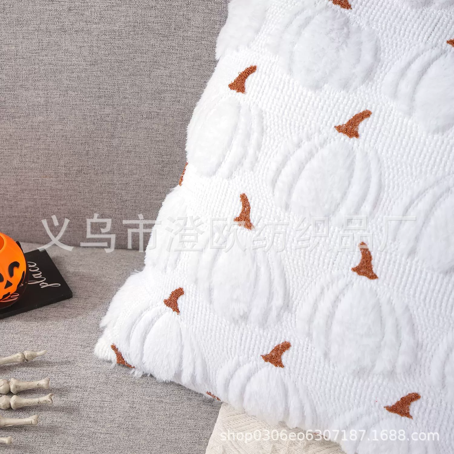 Three dimensional plush ghost pillow, pillowcase, sofa for bed, new collection, halloween