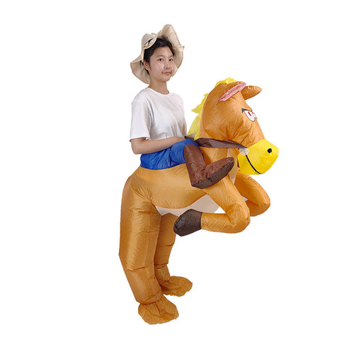 Cross-border foreign trade Halloween inflatable horse horse active atmosphere decoration props pony riding inflatable costume