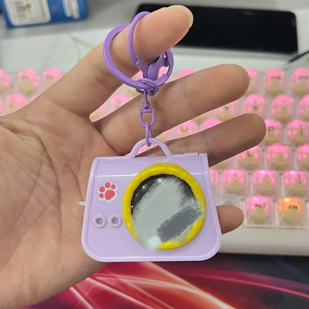 야광 핸드백-보라색