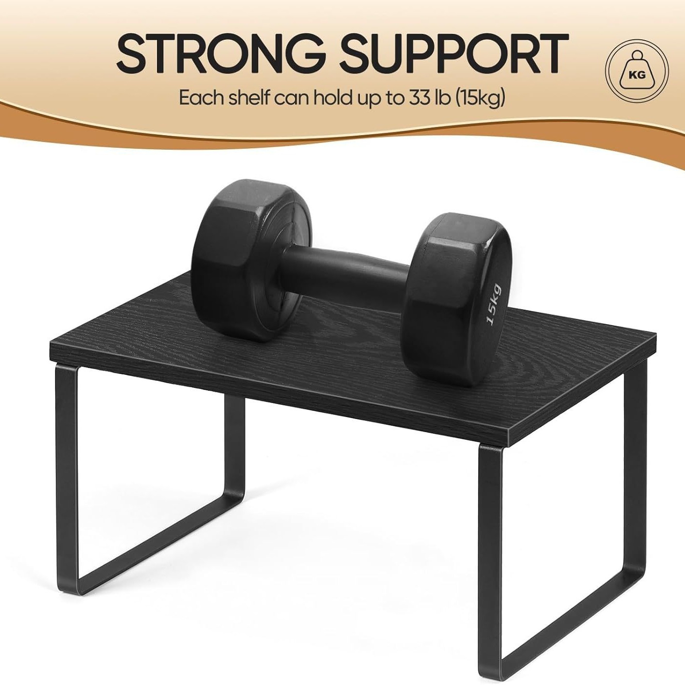 Juego de dos piezas de marco de hierro negro + negro