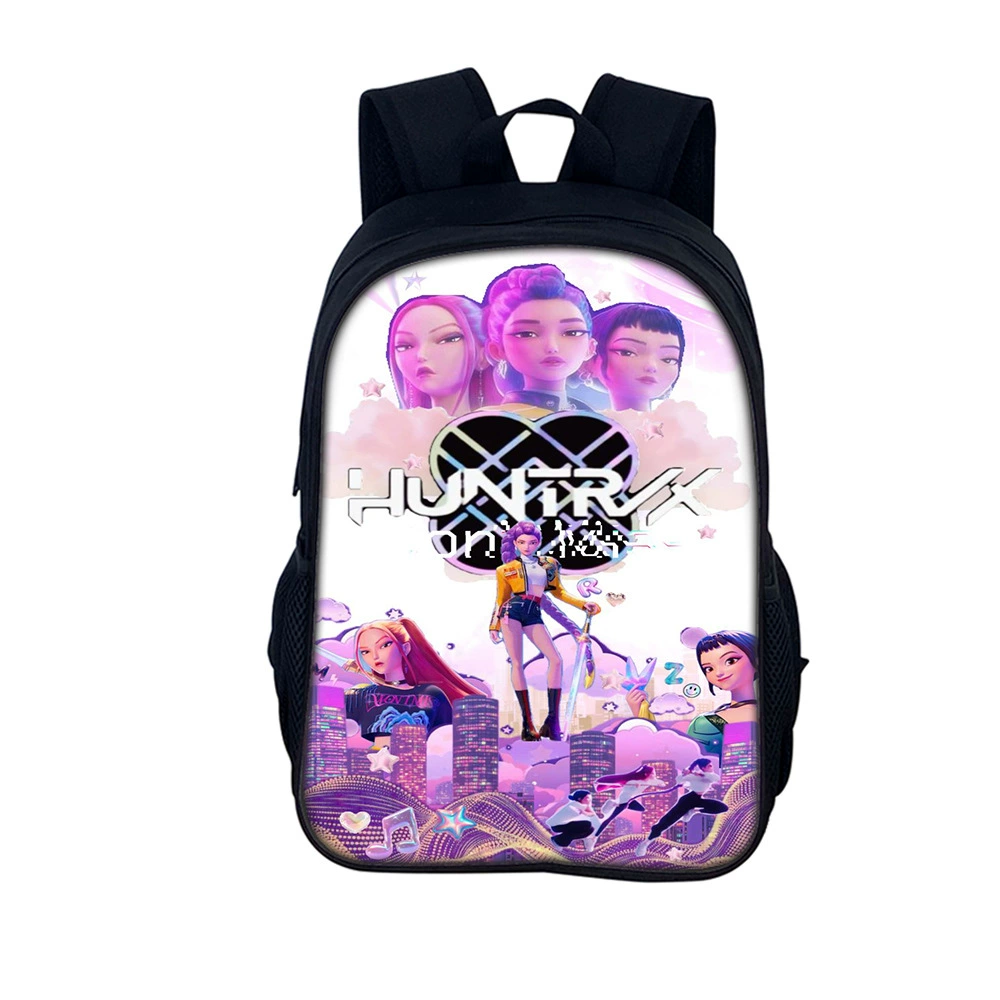 Новый трансграничный продукт Huntrix Kpop с принтом периферийного рюкзака Hunter Witch Group, школьная сумка для учащихся начальной и средней школы, рюкзак 16inch