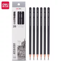 Deli Stationery S998 Карандаш для эскизов угольная ручка Эскиз угольная ручка Мягкая средняя твердая рисование карандаш искусство студент профессионал