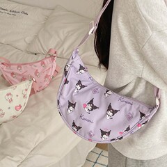 サンリオ正規認定 日本と韓国のプリント餃子クロスボディバッグ クロミハンドバッグ 学生女の子収納バッグ