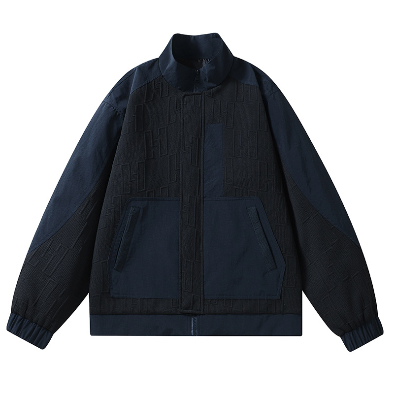 Chaqueta de hombre nuevo tipo de chaqueta de béisbol estilo coreano de moda suelta versátil a prueba de viento chaqueta deportiva de vuelo casual chaqueta