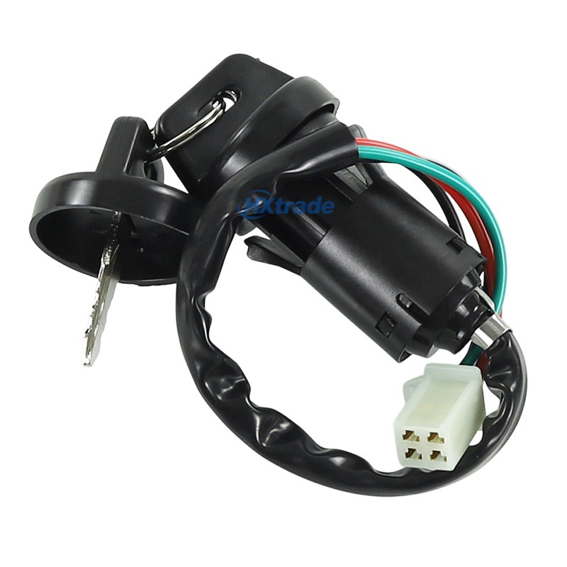 Off-Road Motorcycle Atv Beach Bike Universal Start Ignition Switch Waterproof Four-Wire Electric Door Lock Car Key