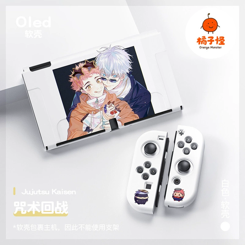 Защитный чехол из мягкого матового ТПУ с силиконовым покрытием для Nintendo Switch OLED. NS Mantra Returns to Five.