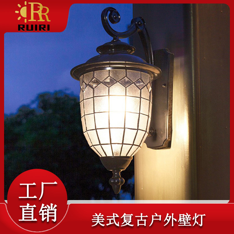 跨境北欧极简氛围灯led发光灯具户外防水壁灯家用花园庭院灯批发