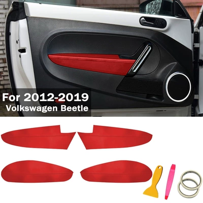 2012-2019 Volkswagen Beetle Door Panel Armrest Cover Replacement Leather Cover Compatible