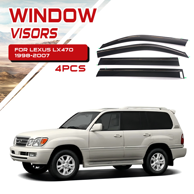 Visera para Ventana de Coche, Protector de Lluvia, Compatible con Lexus LX600 LX700 LX570 GX400 460