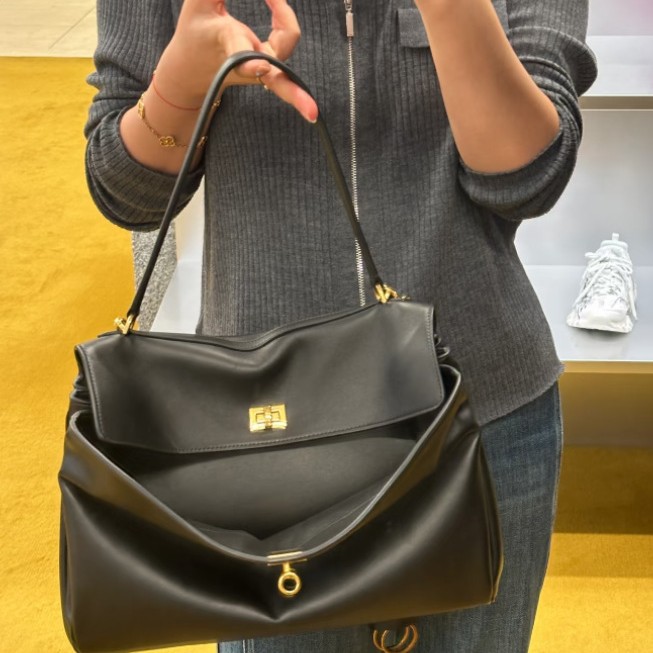 Parisian classic suede Rodeo tote bag, autumn and winter vintage lock clasp Kelly bag, large-capacity commuter handbag
