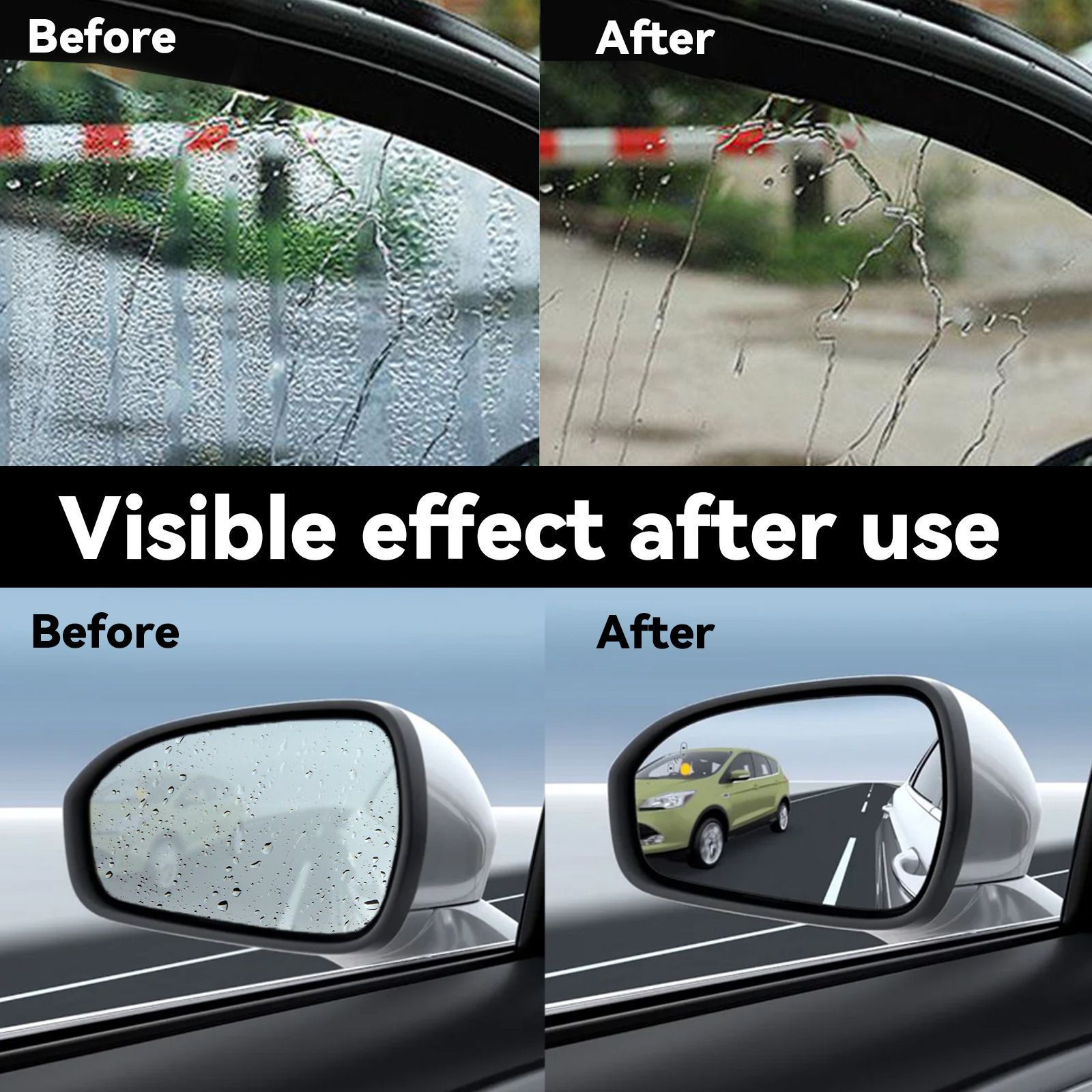 RAYHONG Car Glass Anti-Fog Agent Blue Car Windshield Decontamination Crystal Coating Rain and Fog Prevention Agent