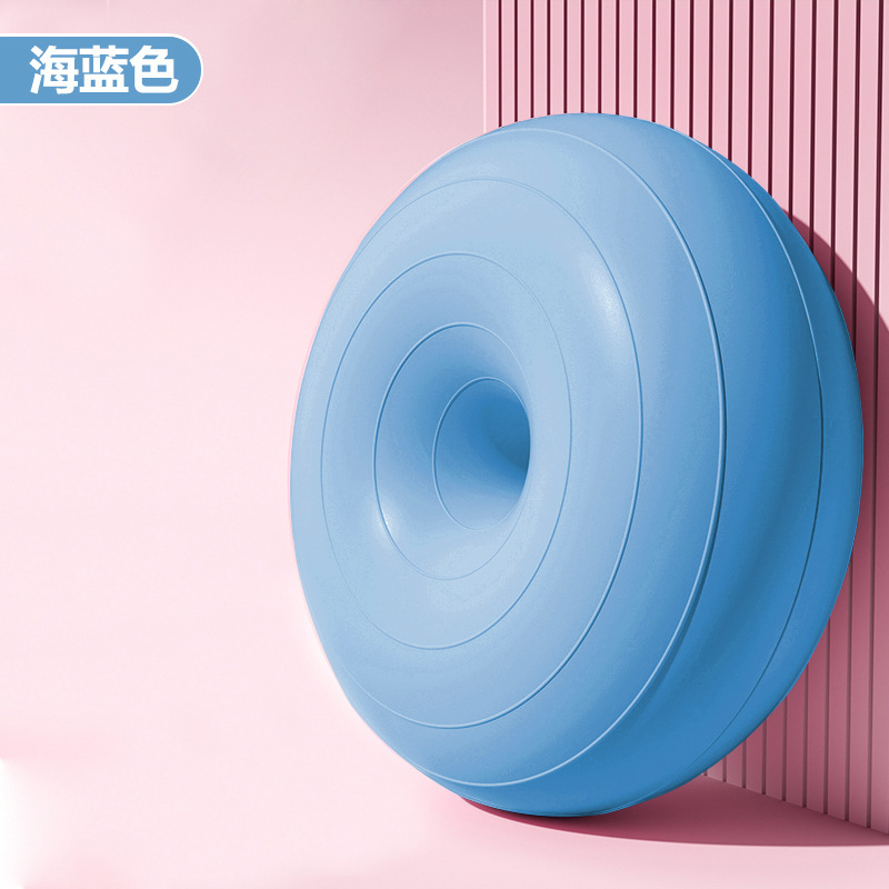 Pelota de yoga de pilates donut bola de manzana engrosada a prueba de explosiones ejercicio fitness recuperación posparto equilibrio estable hemisferio