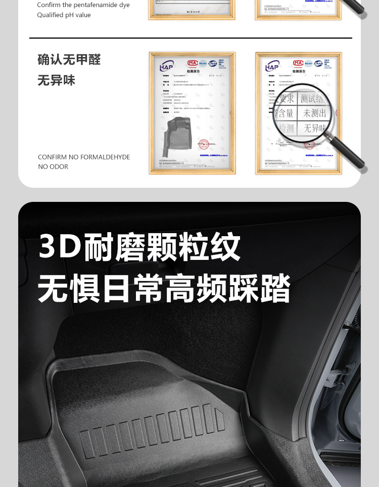 TPE Floor Mats for Dongfeng Venucia VX6 2023-2026